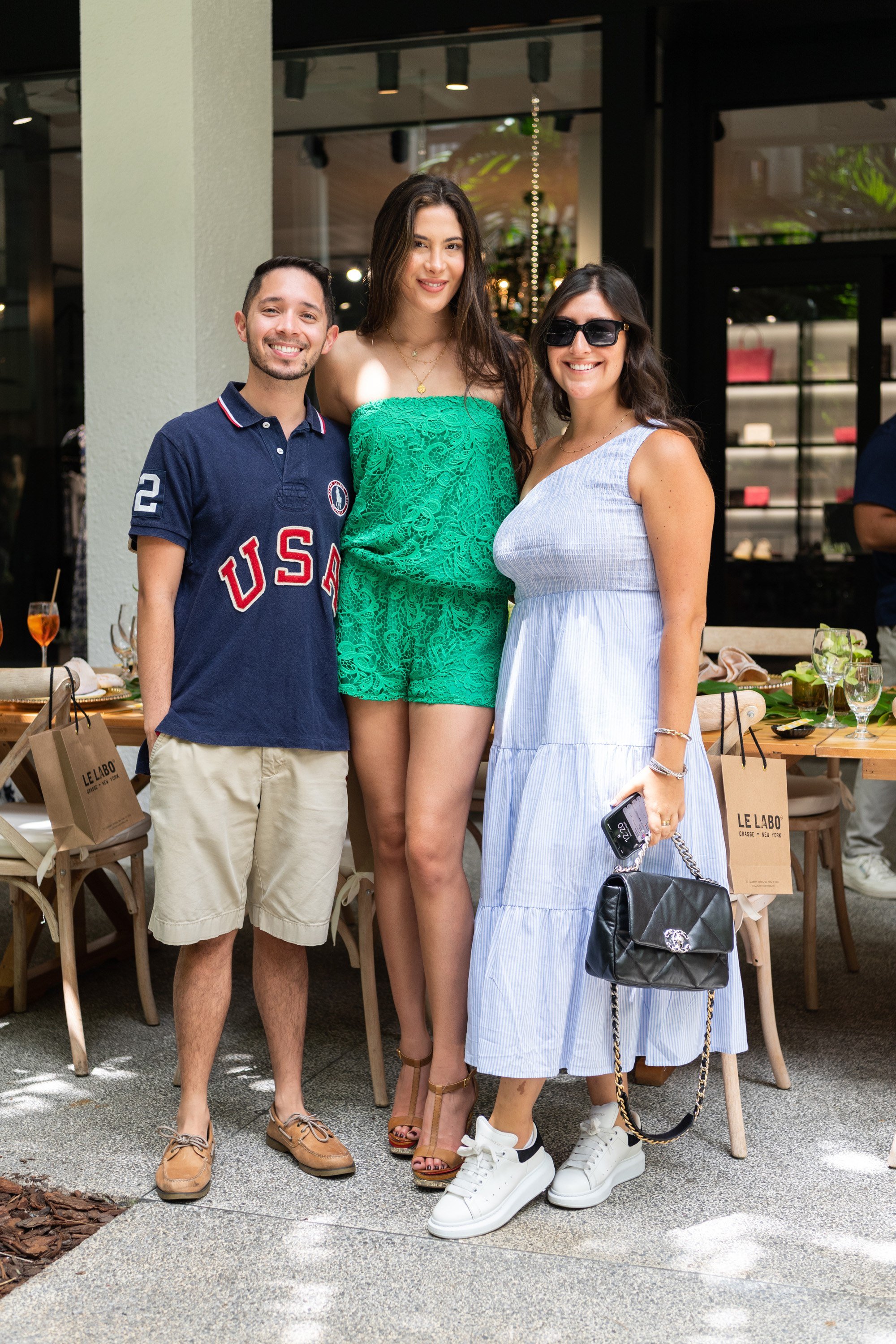 A variety of images showcasing “A Taste of Bal Harbour Shops”. Images include guests in attendance, table décor, and food featured at the event.