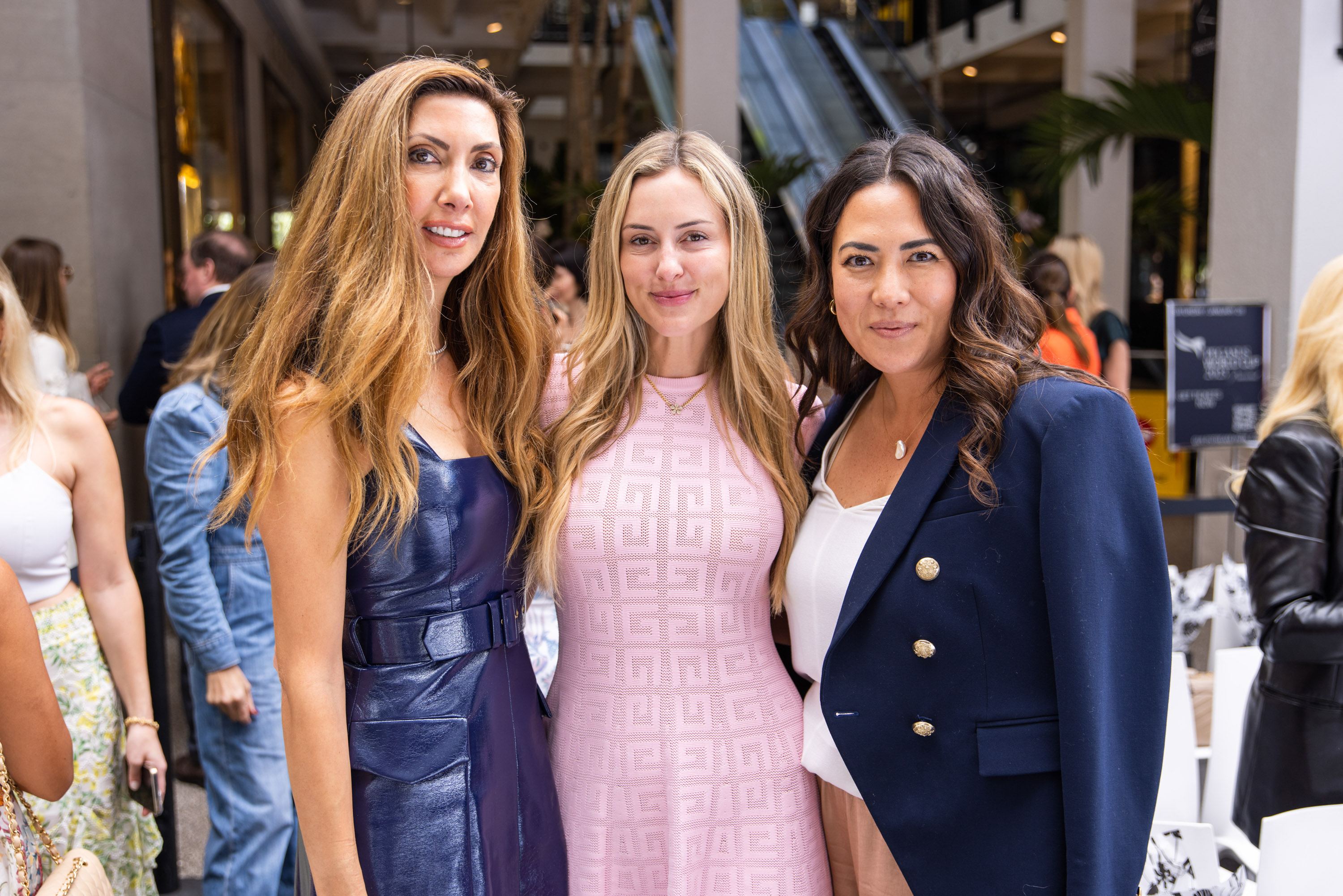 A variety of images showcasing the annual Pegasus World Cup “Off To The Races” fashion show. Images include guests in attendance, models walking the runway in looks from Neiman Marcus, and overall event atmosphere.