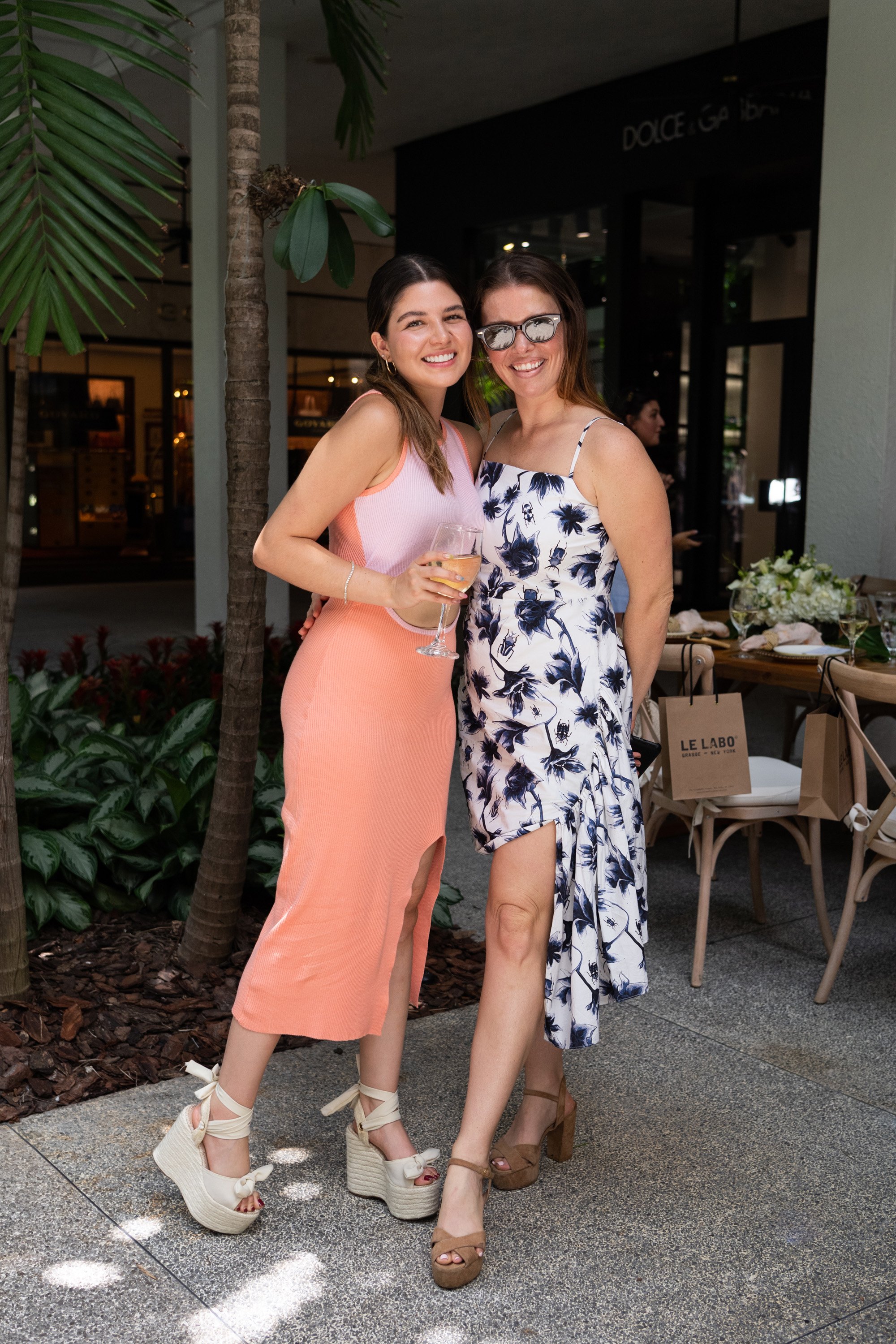 A variety of images showcasing “A Taste of Bal Harbour Shops”. Images include guests in attendance, table décor, and food featured at the event.