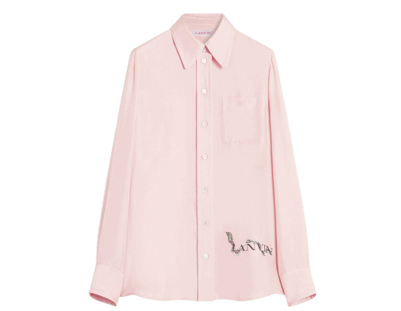 Lanvin Pink Button Down Shirt