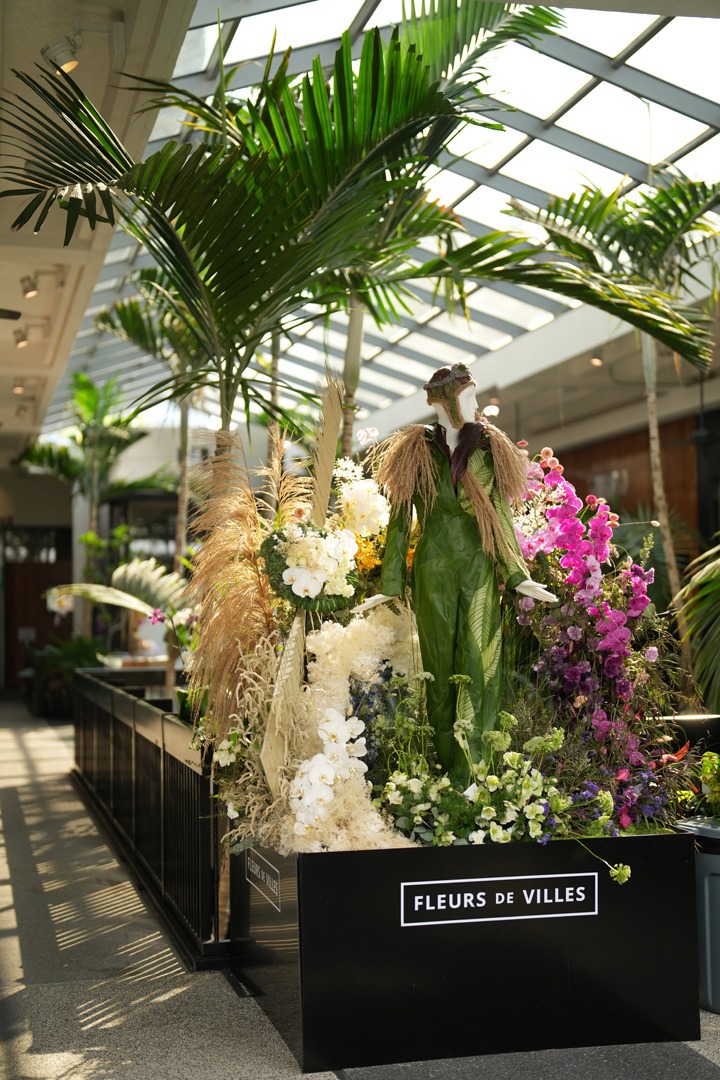 Amelia Earhart inspired mannequin presented by Bal Harbour Shops ACESS and created by Flower Power