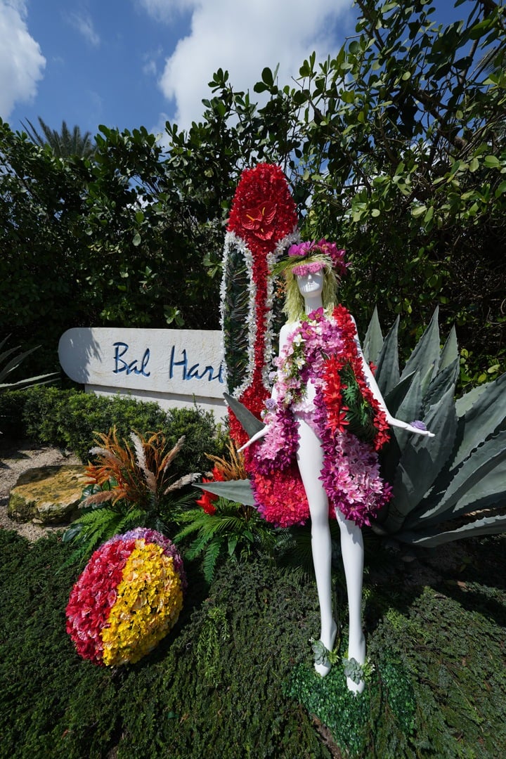 Bal Harbour Village South mannequin created by Flowers by Lore