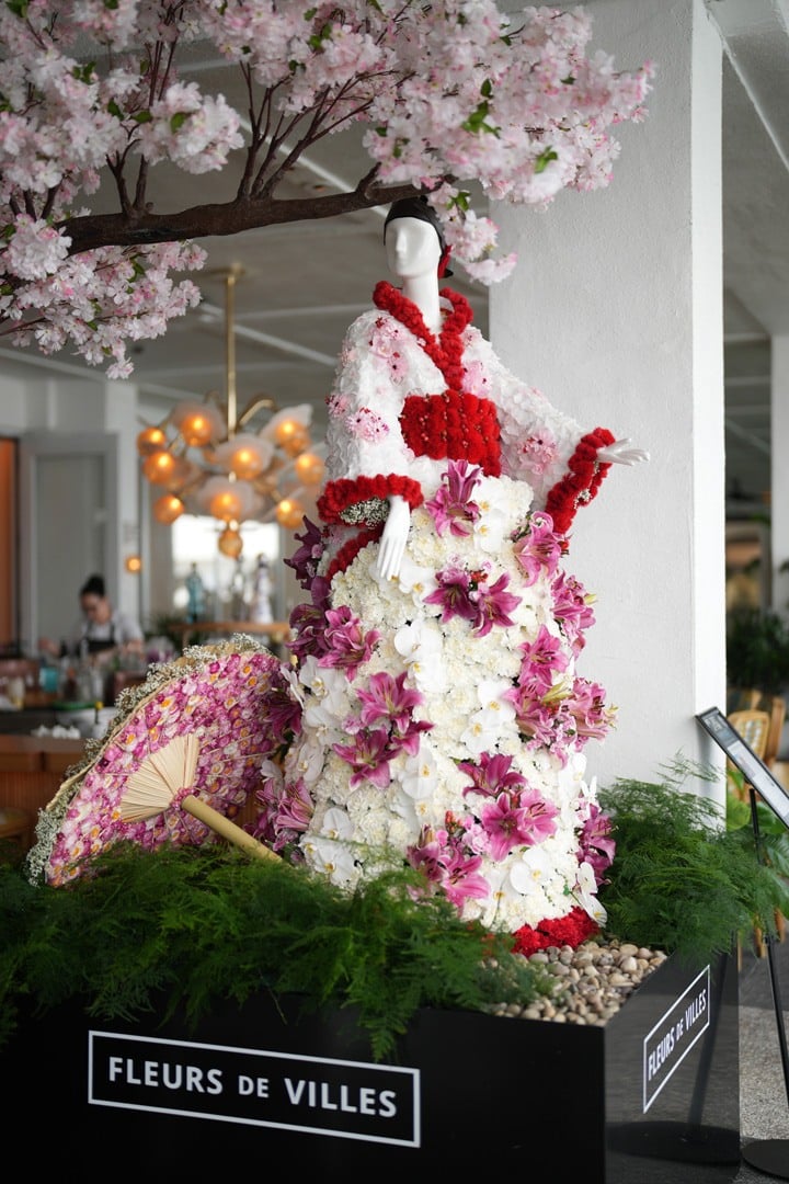 Kyoto Cherry Blossom Festival inspired mannequin presented by Makoto and created by the Flora Buds