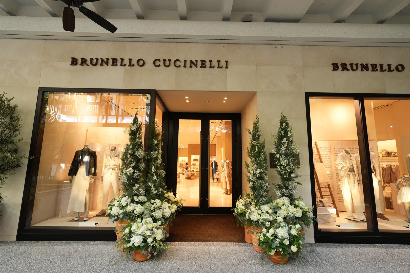 Solomeo Italy inspired doorway presented by Brunello Cucinelli and created by Andres Aguilar Designs