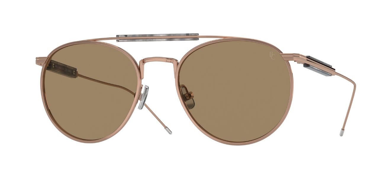 Brunello Cucinelli Sunglasses in titanium and Rose Gold