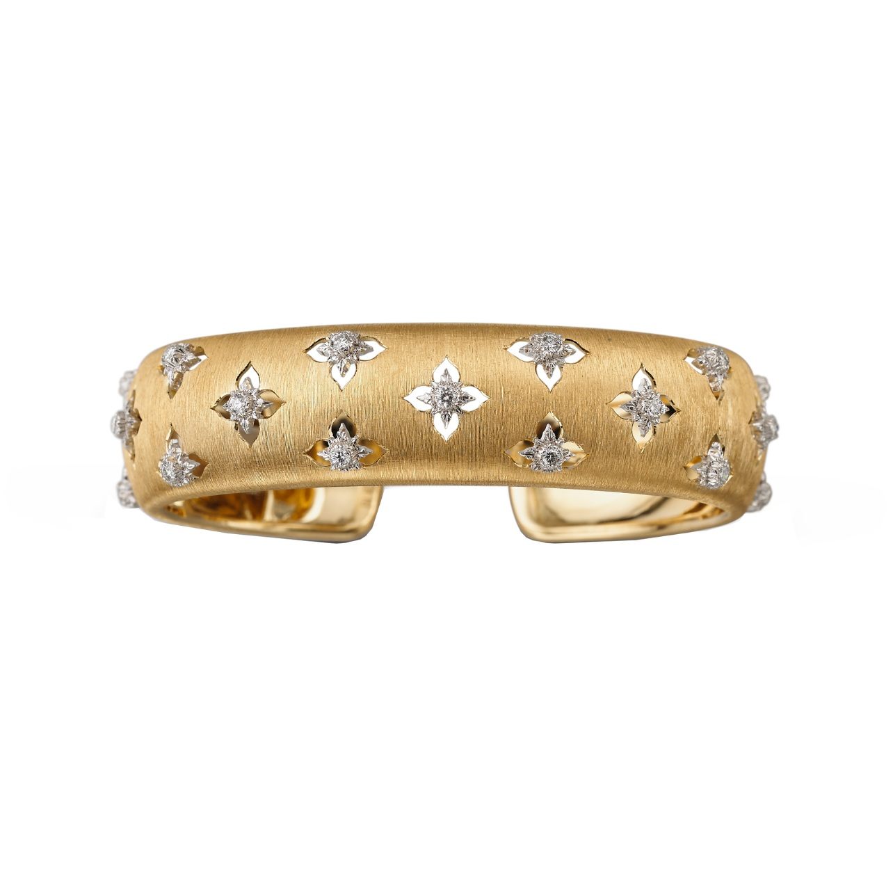 Buccellati bracelet in yellow and white gold with diamonds