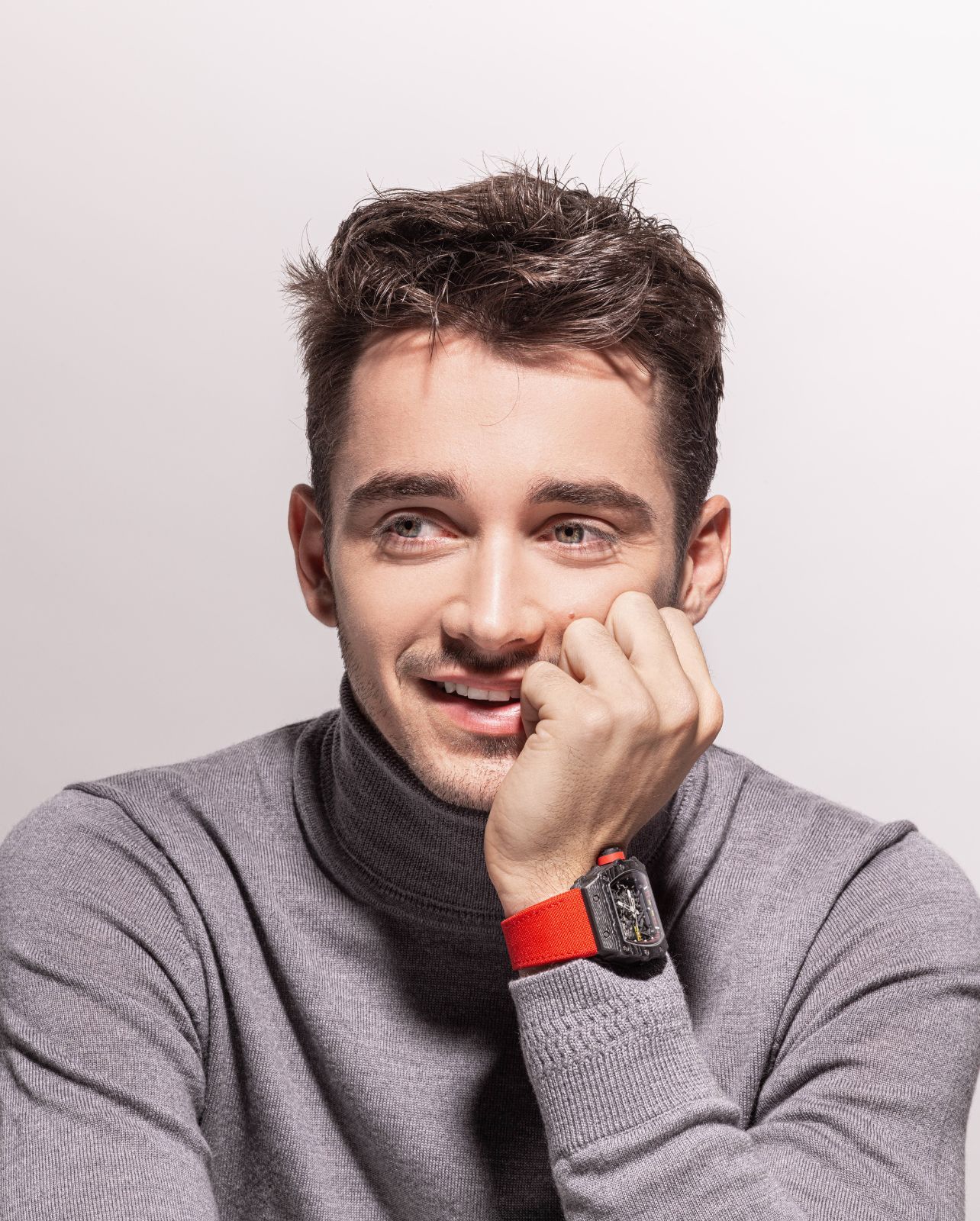 Portrait of Scuderia Ferrari’s Charles Leclerc