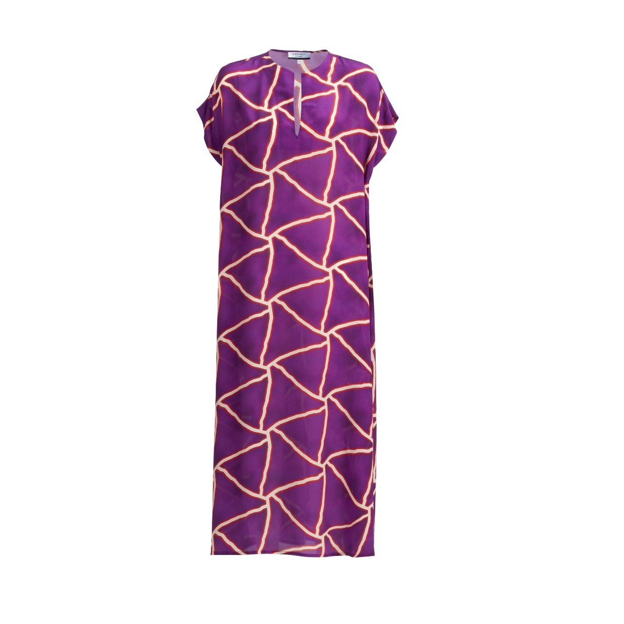 Haremlique purple kaftan with a pattern inspired by the reflection of the sunset