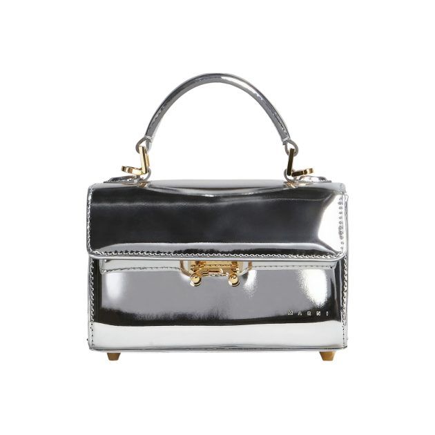 Marni silver Relativity top handle bag