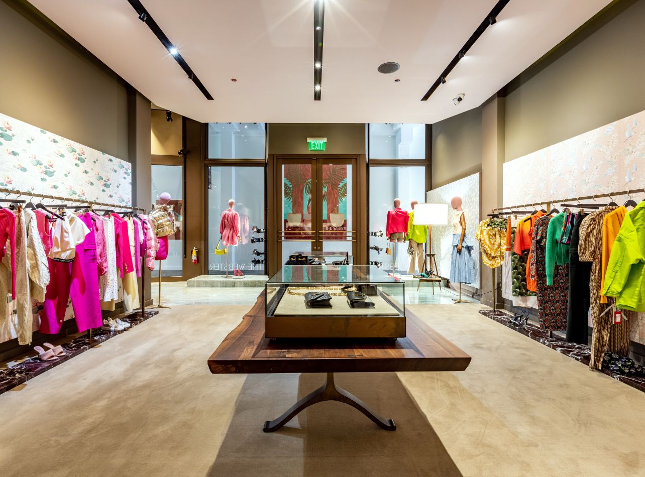 Portrait the interior of The Webster boutique at Bal Harbour Shops