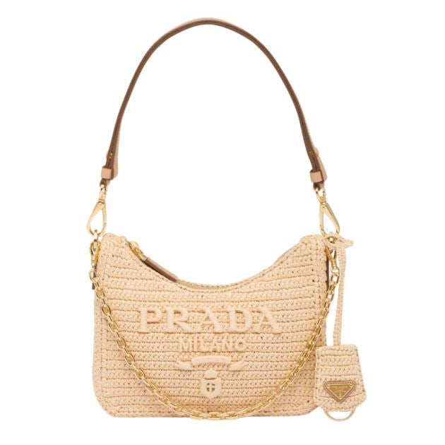 Stella McCartney Round Woven Raffia Shoulder Bag - Bal Harbour Shops