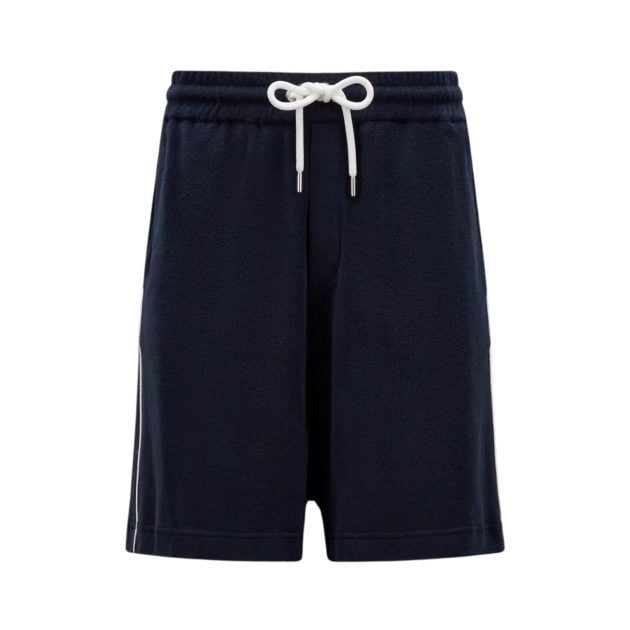 Mens Navy Moncler terrycloth shorts