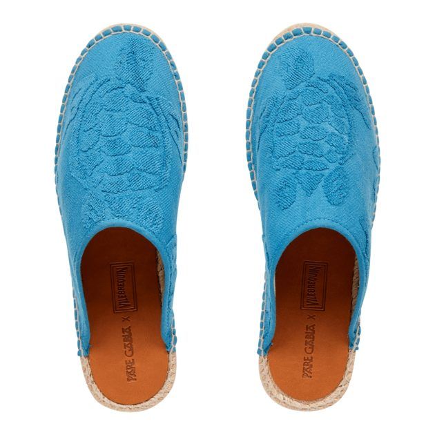 Vilebrequin blue terry espadrille slides