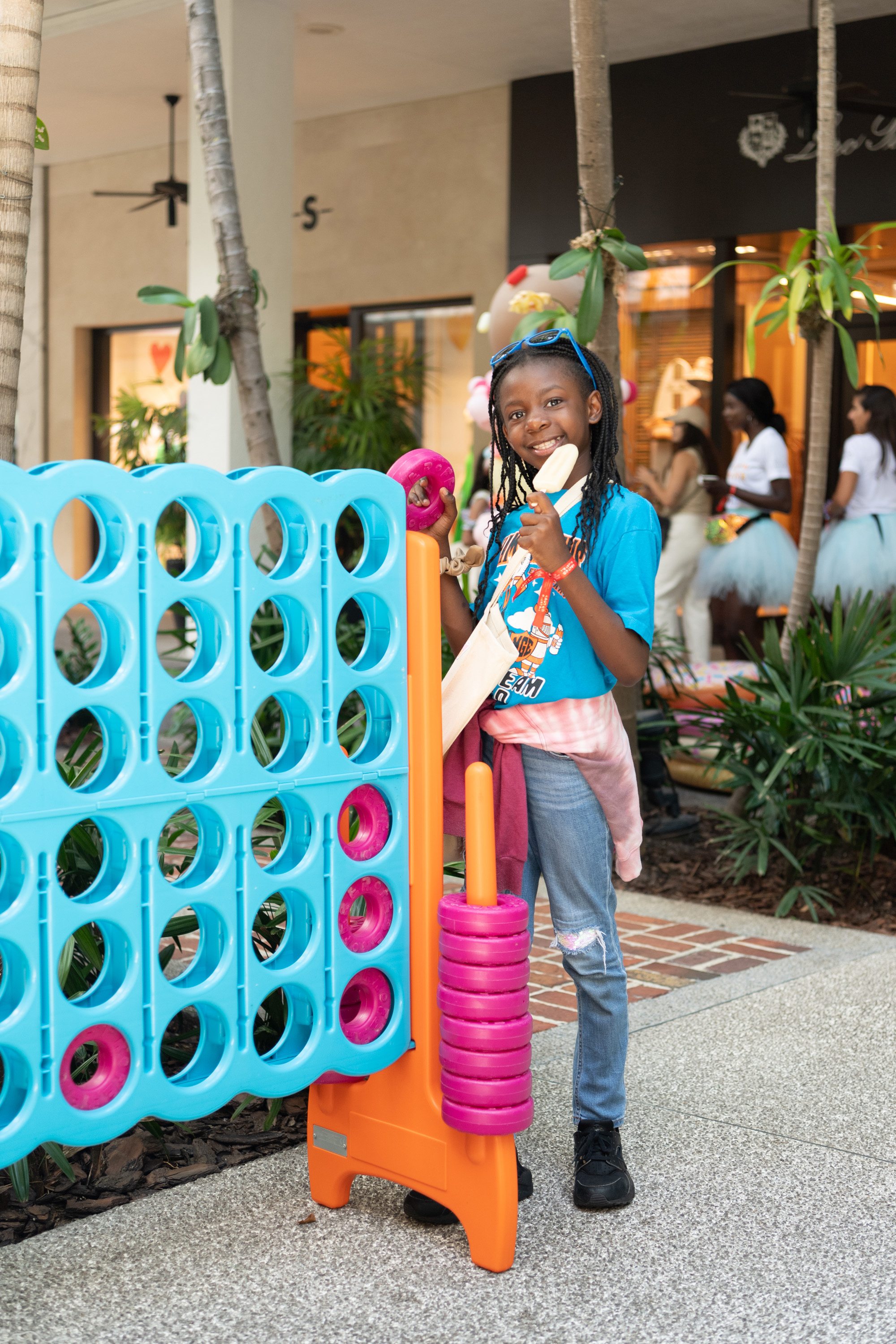 Children in attendance enjoyed life-size games