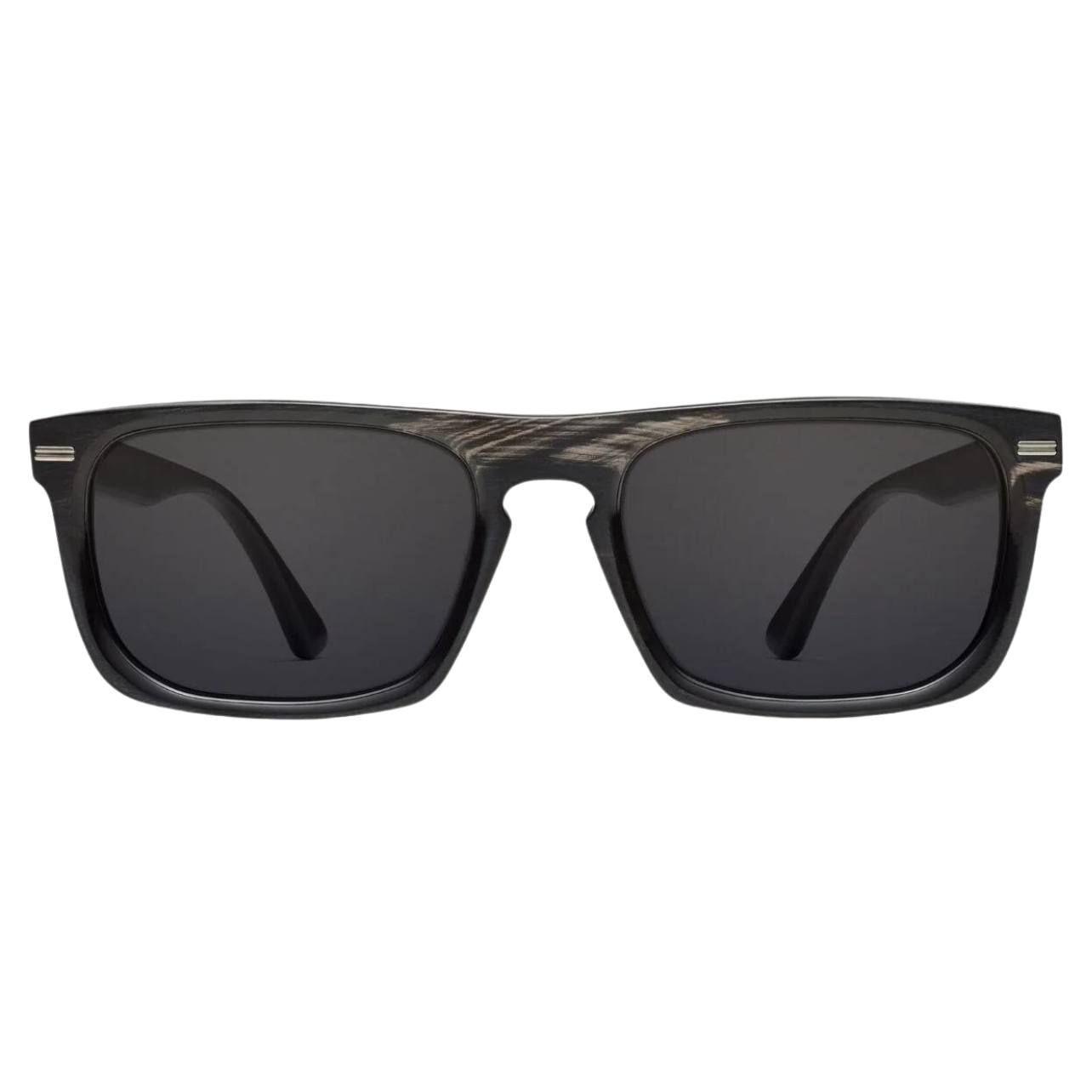 Morgenthal Frederics buffalo horn sunglasses with keyhole bridge