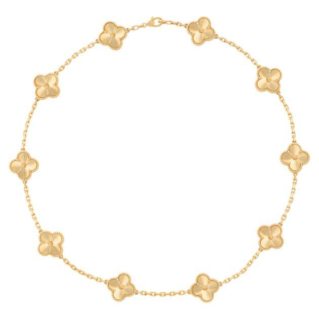 Van Cleef & Arpels vintage gold necklace in 18k yellow gold