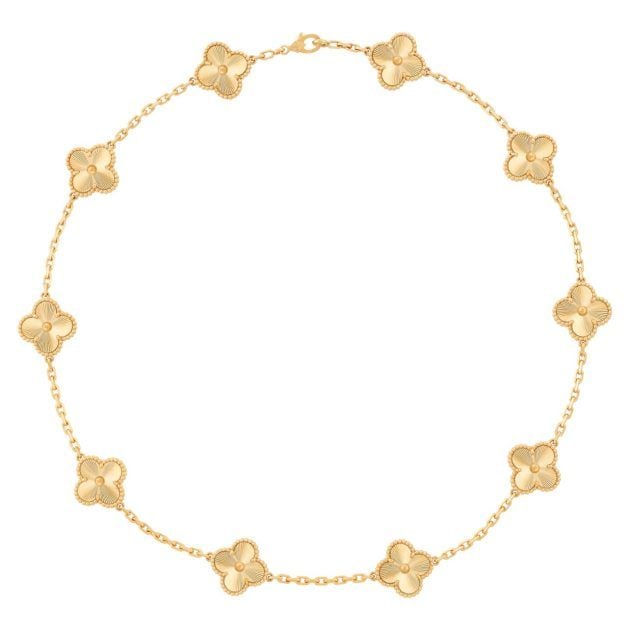 Van Cleef & Arpels vintage gold necklace in 18k yellow gold