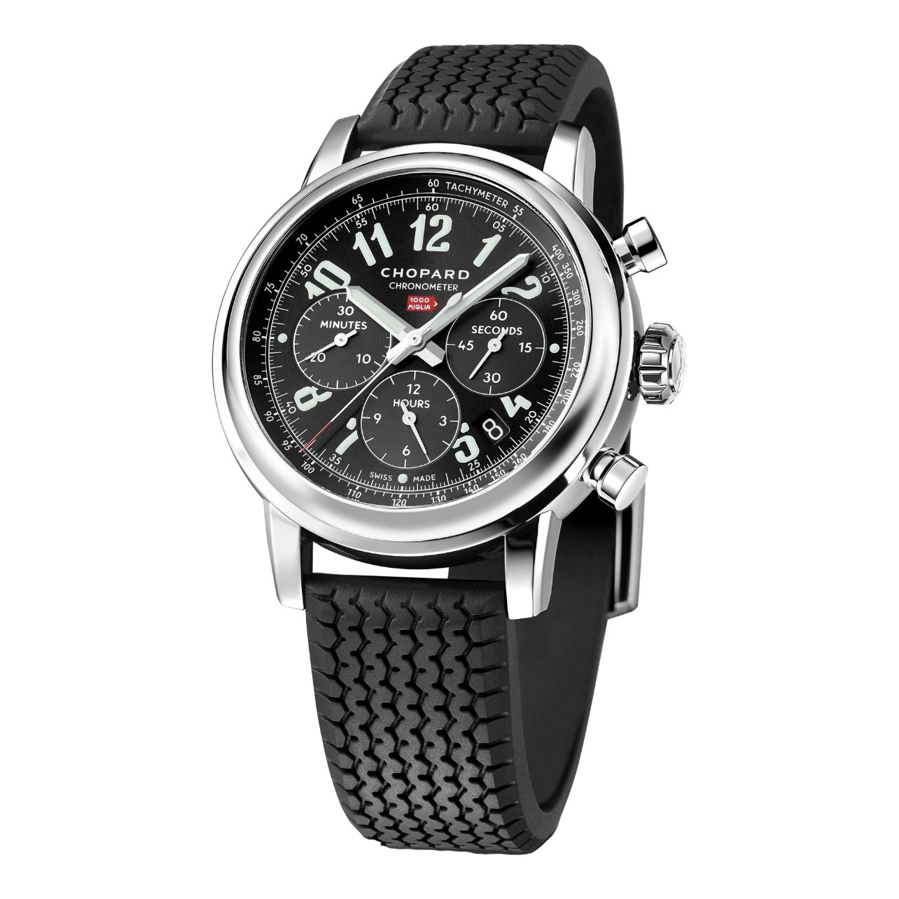 Chopard Mille Miglia classic chronograph watch in stainless steel