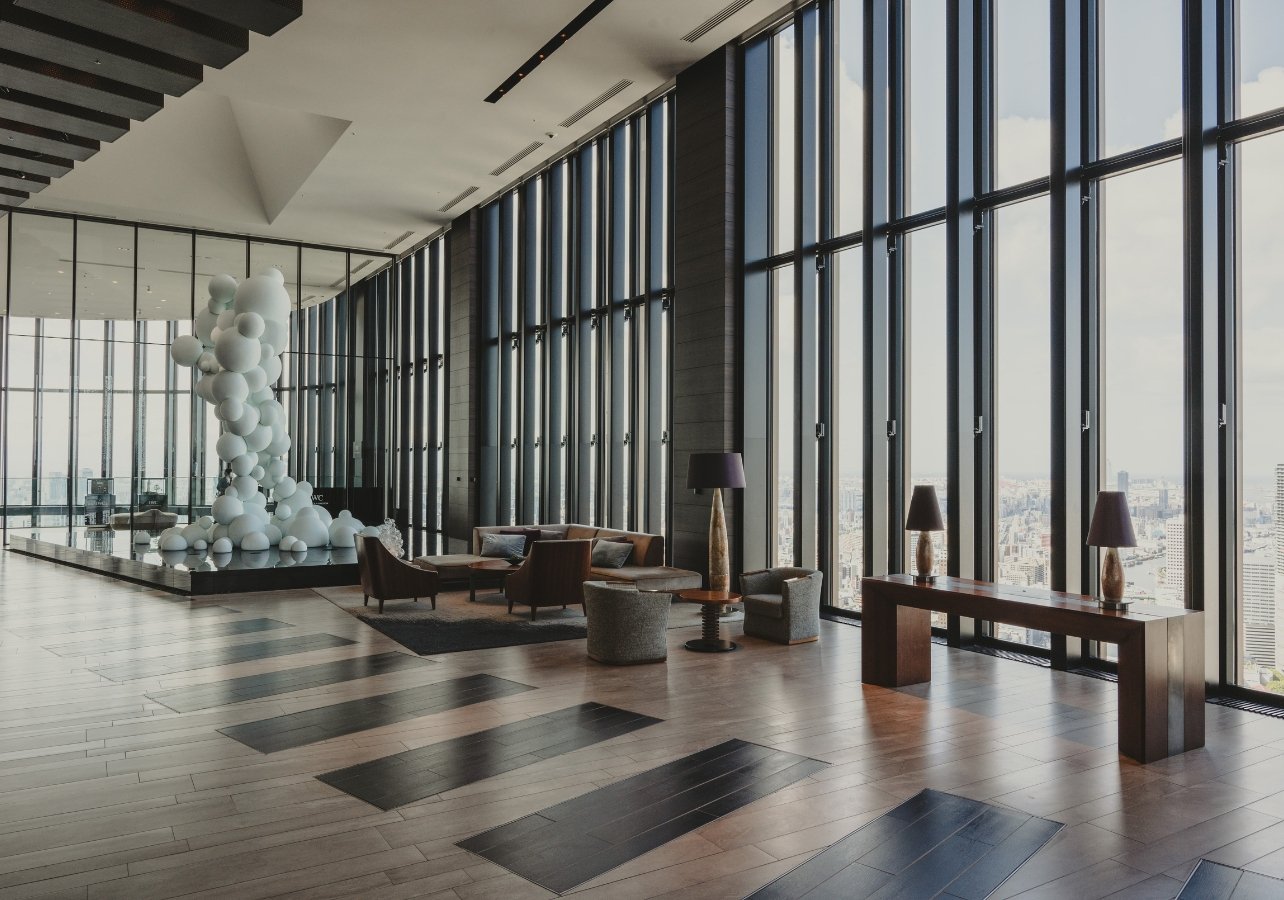 View of the city from the Conrad hotel Osaka