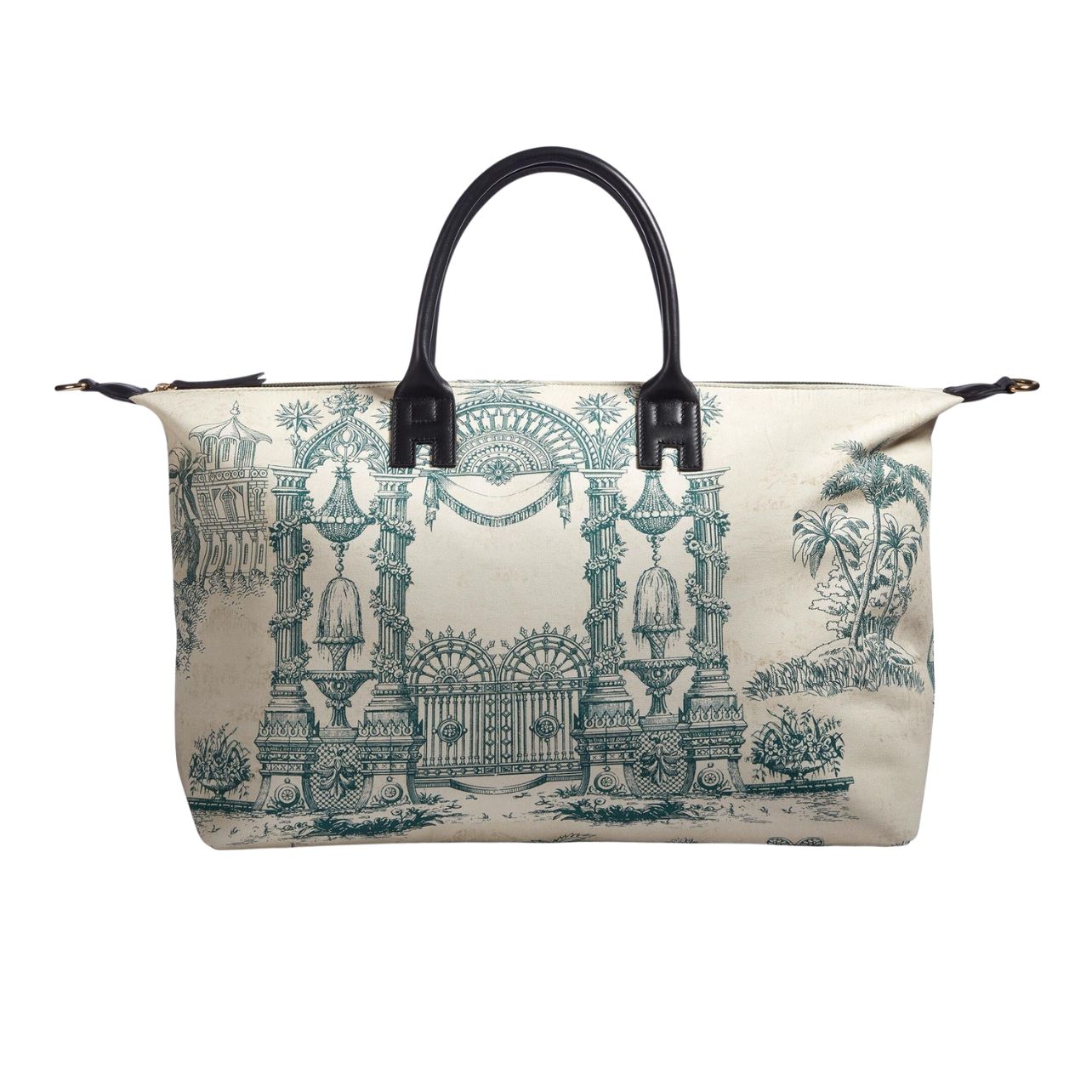 Haremlique Istanbul gates of paradise printed cotton travel tote bag