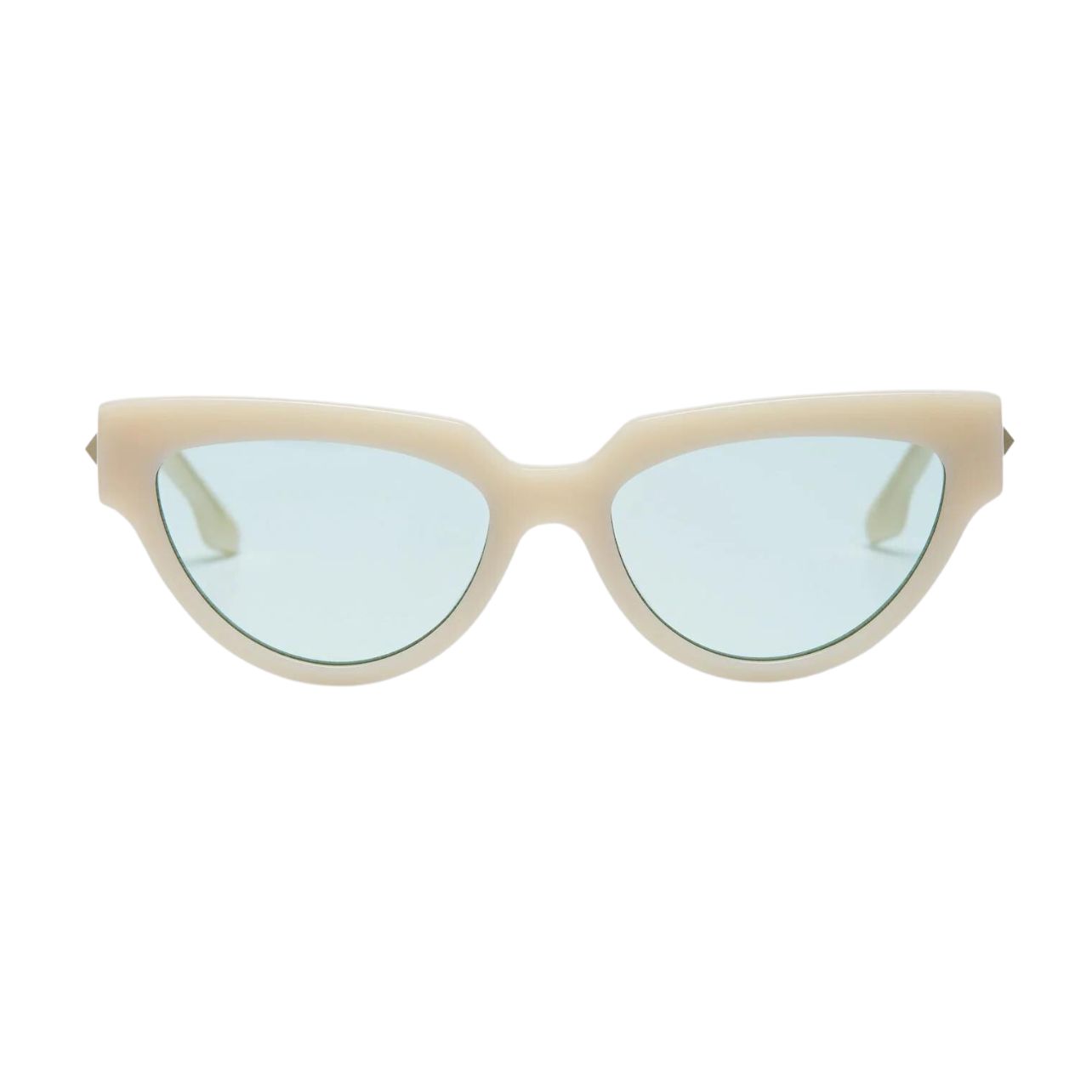 Scanlan Theodore pearl cat eye sunglasses with blue tonal lenses
