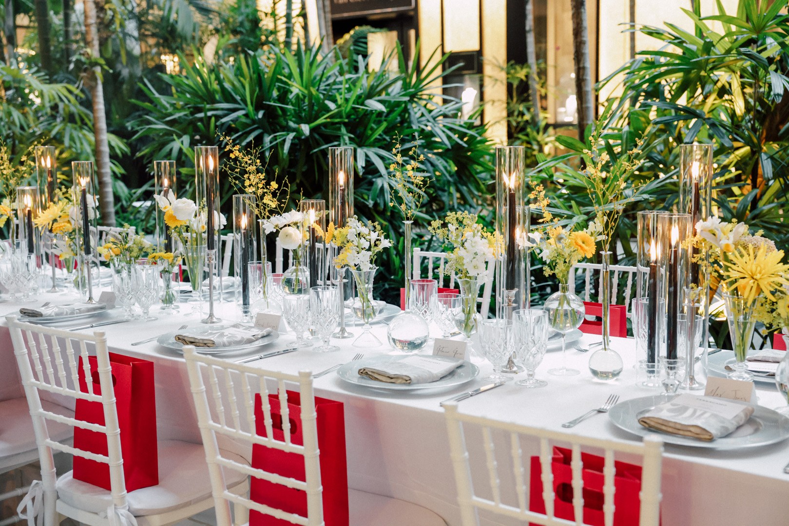 Bal Harbour Shops X Ferragamo designed tablescape