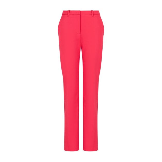 Armani straight-leg pants in coral