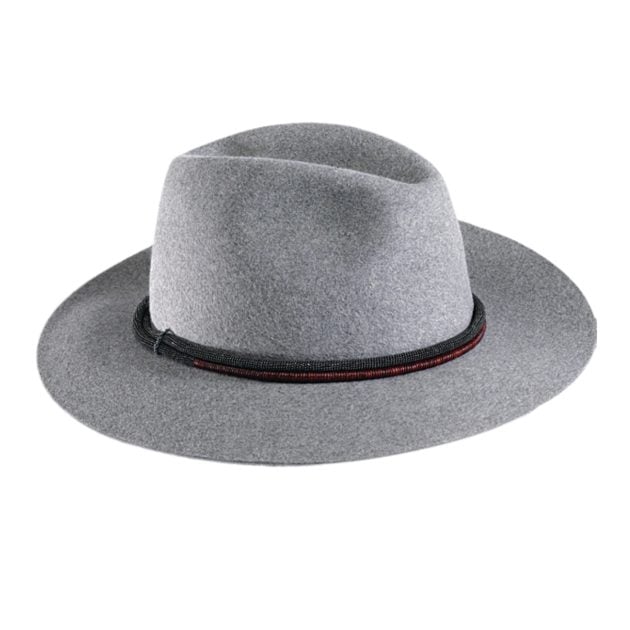 Brunello Cucinelli grey felt fedora