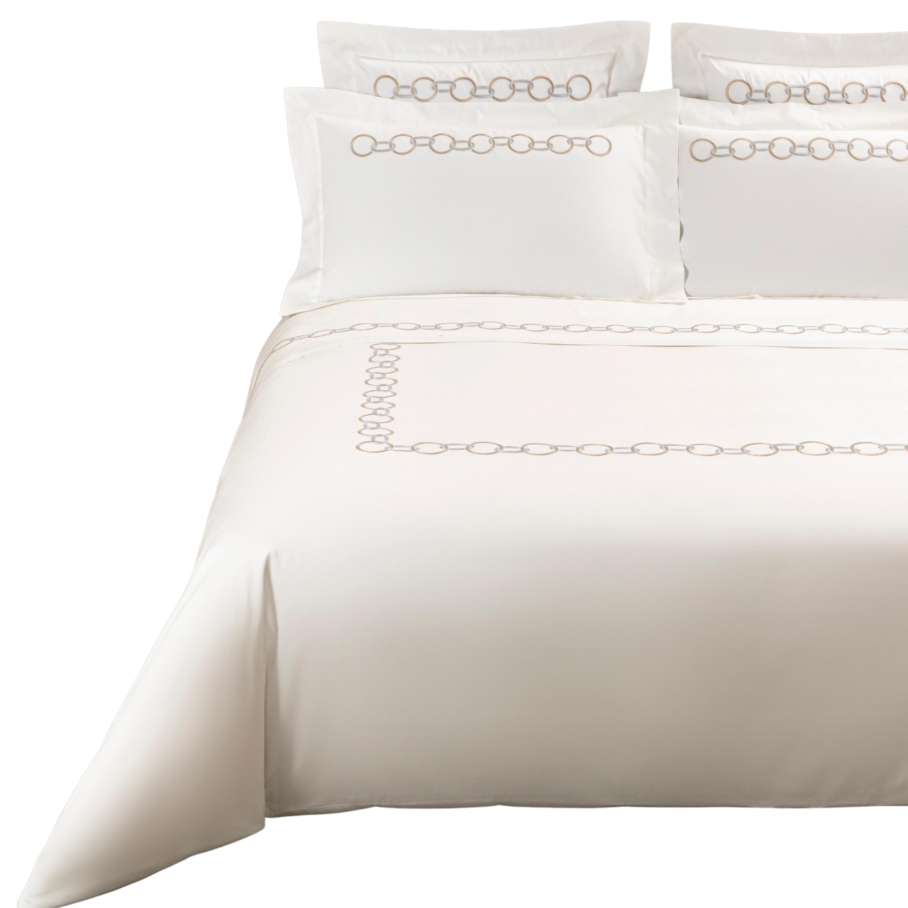 White Frette duvet cover with trim