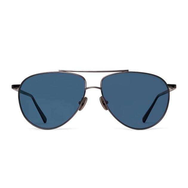 Morgenthal Frederics black aviator glasses