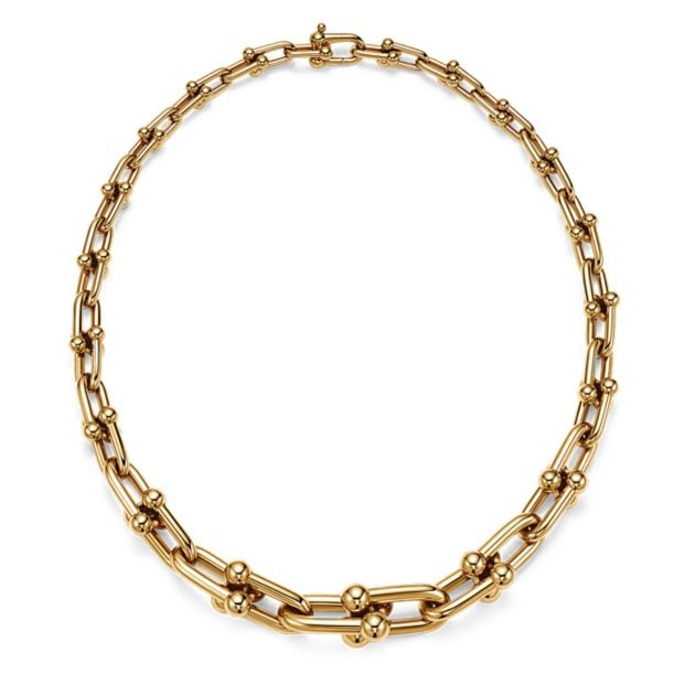 Tiffany & Co. HardWear gold graduated link necklace