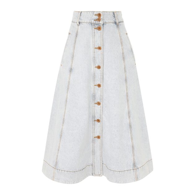 Zimmermann August denim mini skirt