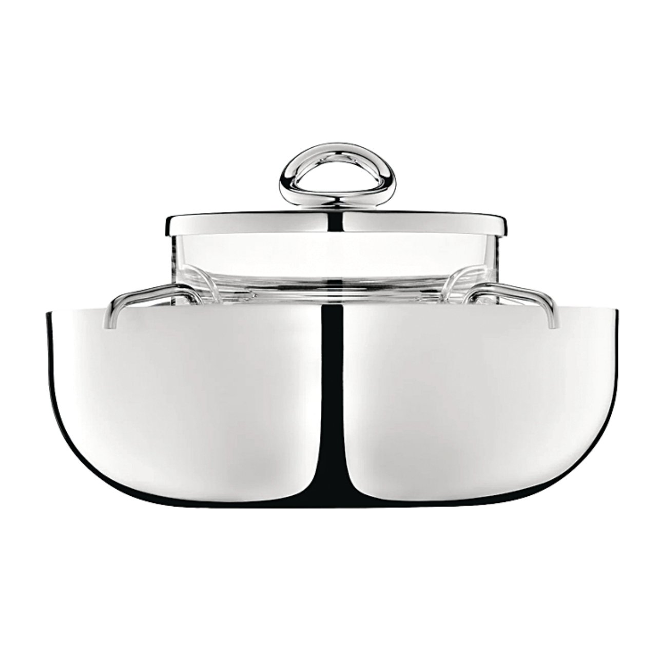 Christofle silver vertigo caviar set