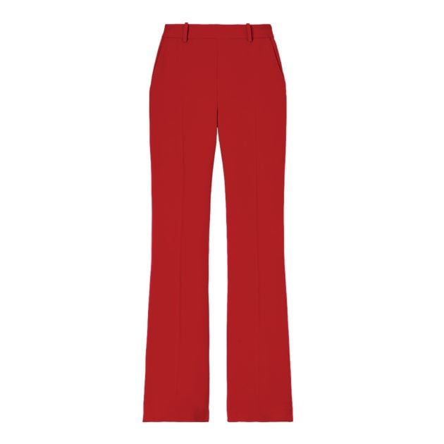 Ermanno Scervino red wide-leg trousers