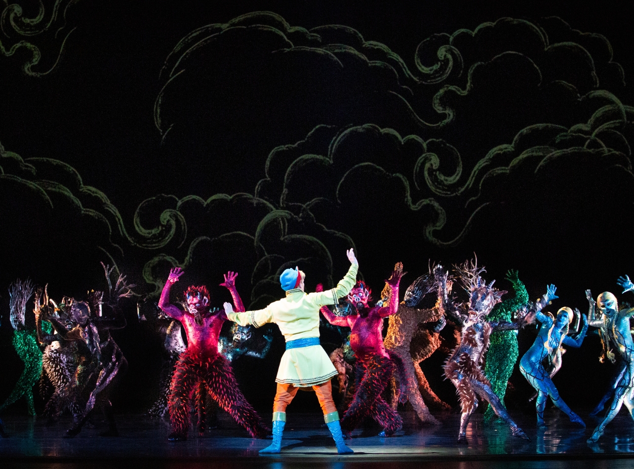 Miami City Ballet’s dancers performing their production of Firebird