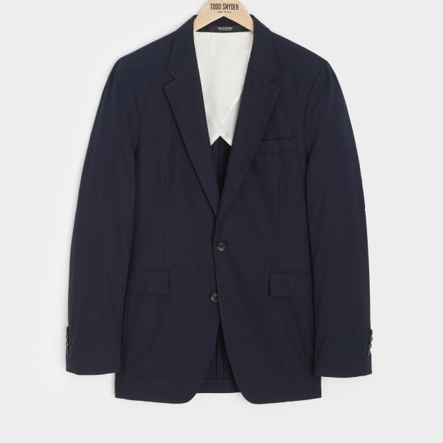 Todd Snyder classic single breasted linen suit jacket
