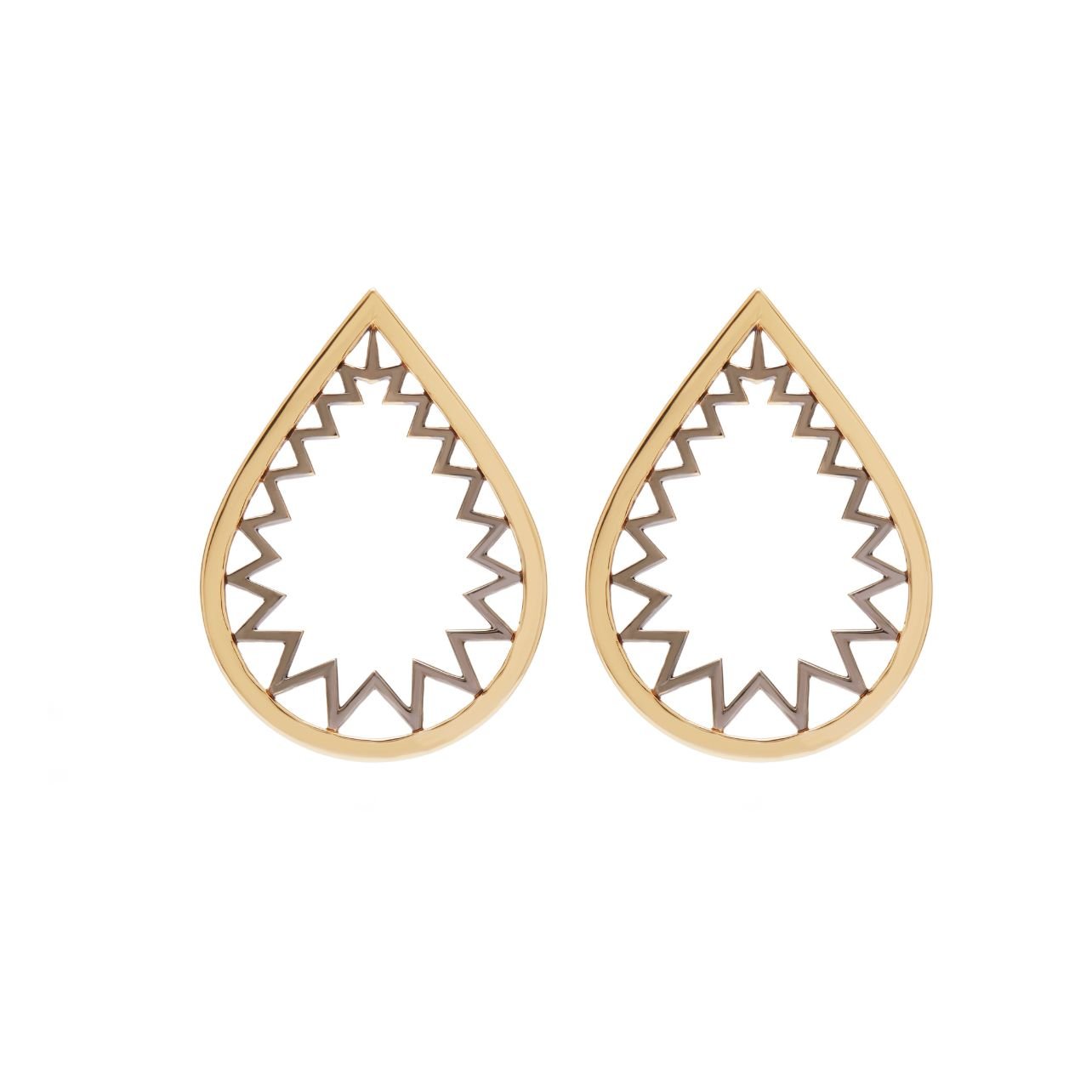 18k yellow-gold earrings