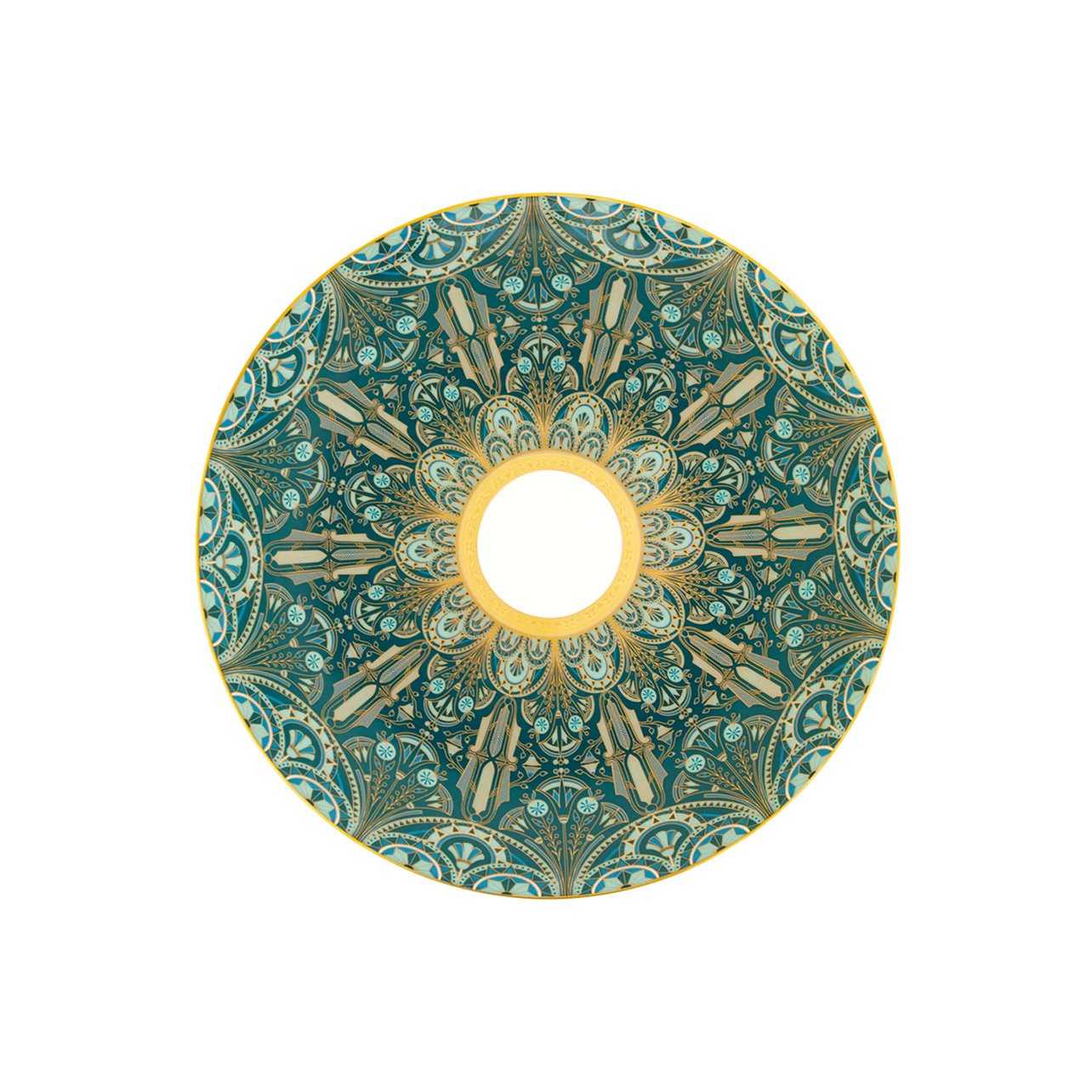 Haviland Rêves du Nil Collection Underplate with Blue and gold print