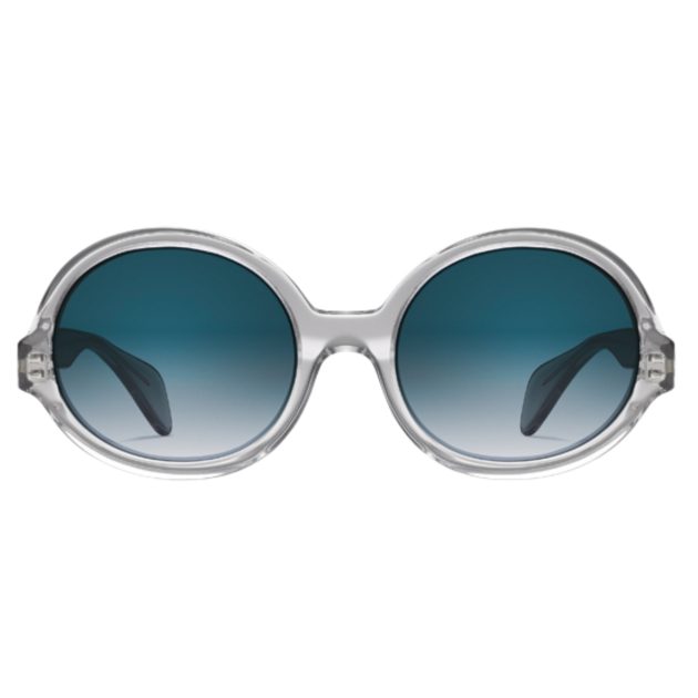 Morgenthal Frederics X Oscar De La Renta smoke light blue sunglasses