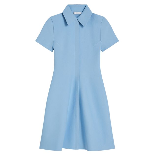 Scanlan Theodore light blue mini polo dress