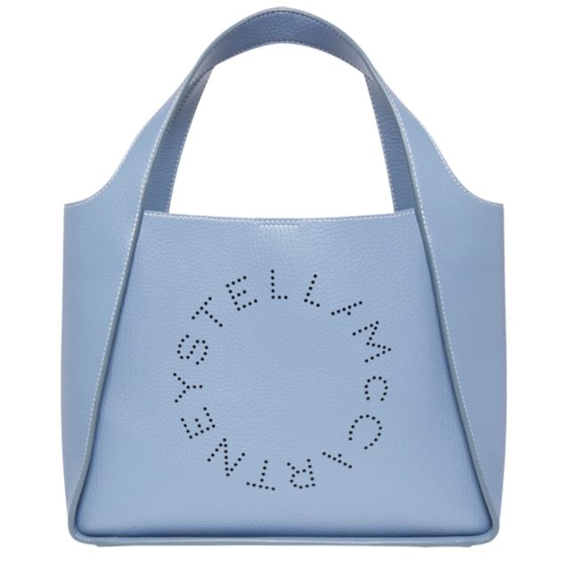 Baby blue Stella McCartney logo crossbody bag