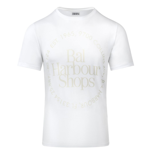 Bal Harbour Shops 1965 white short-sleeve tee