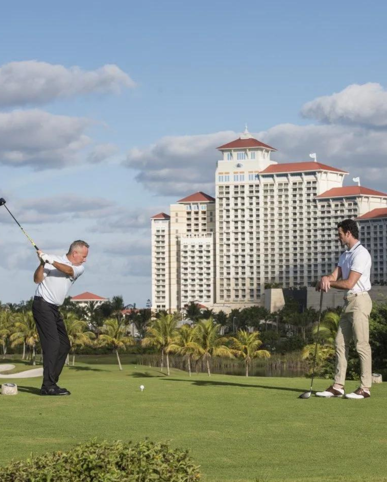 Jack Nicklaus Signature Golf Course with two men playing on the course