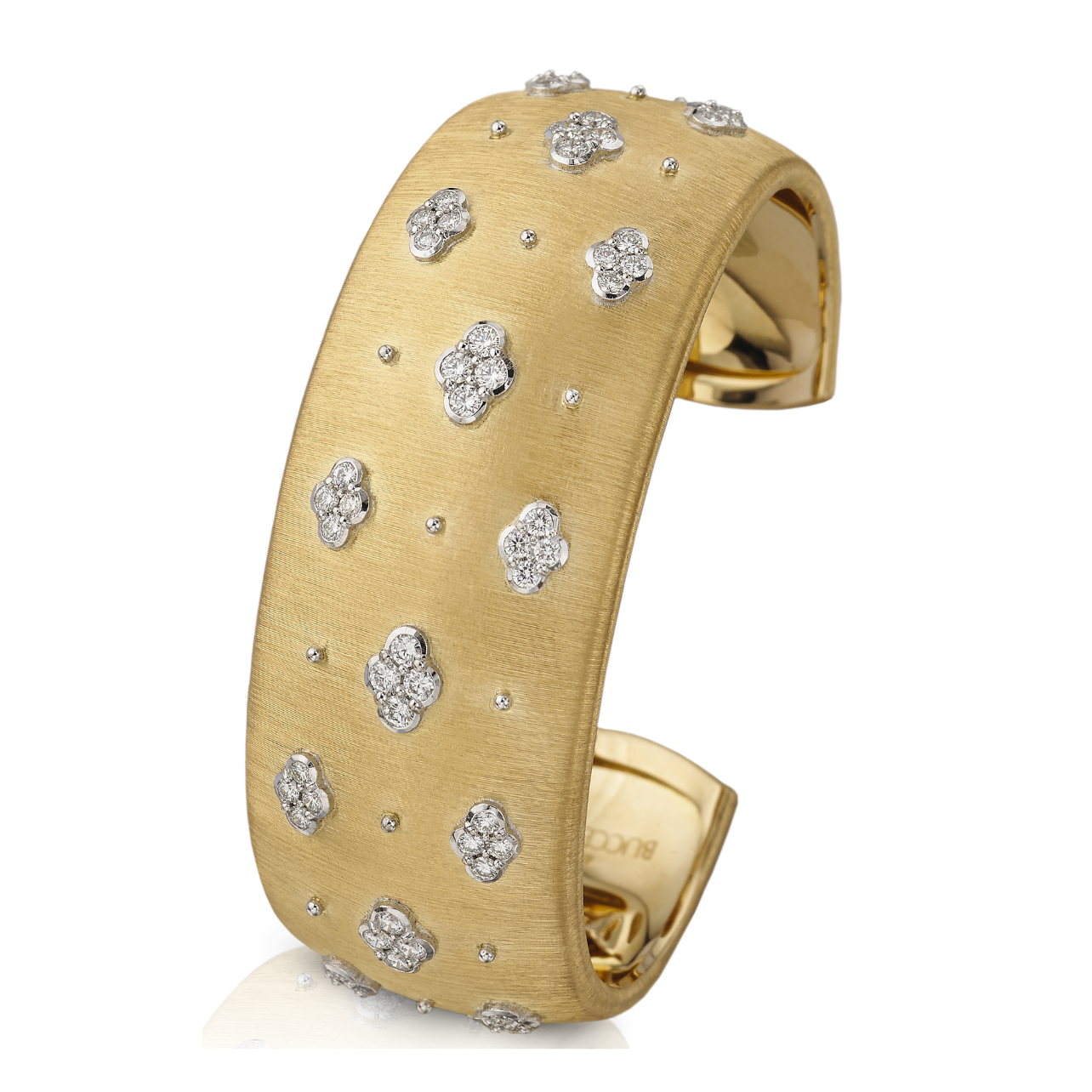 Buccellati Macri AB collection bracelet in yellow gold with diamonds
