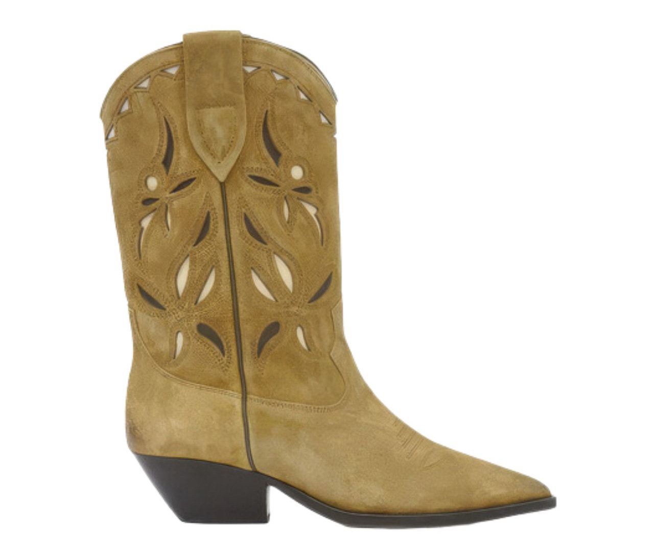 Isabel Marant suede printed cowboy boot