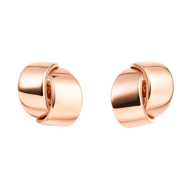 Vhernier rose gold earclip earrings