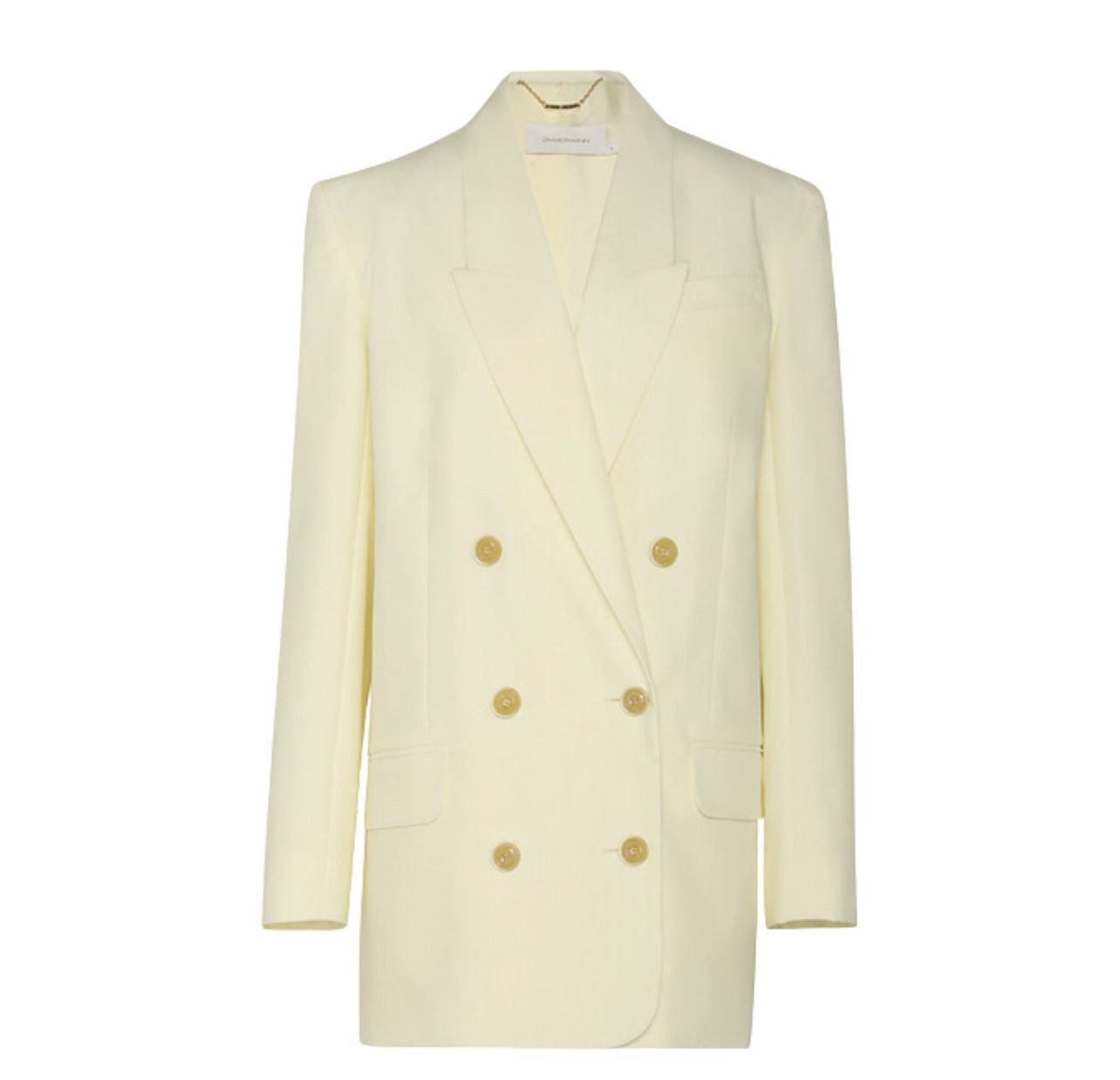 Zimmermann cream blazer with gold buttons