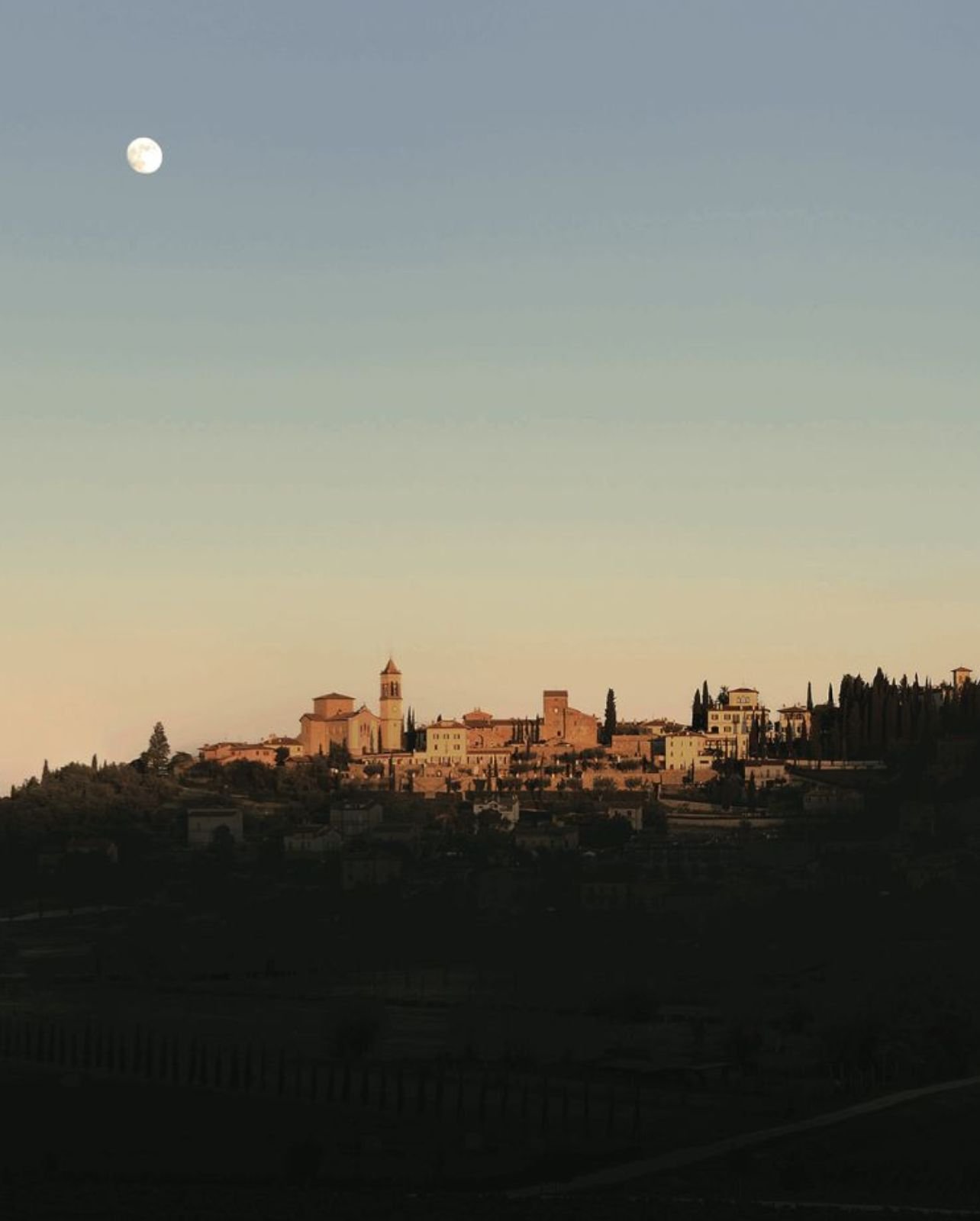 Town of of Solomeo, in the Umbria region of Italy