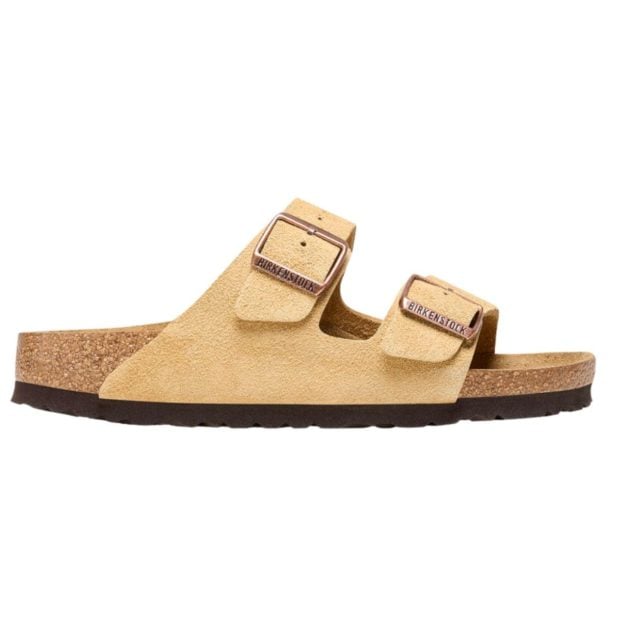 Addict Birkenstock suede latte cream shoes