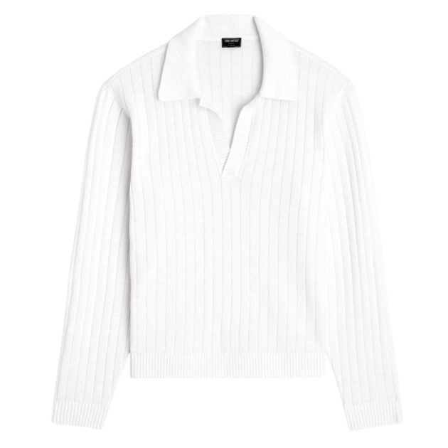 Todd Snyder coastal linen polo in white